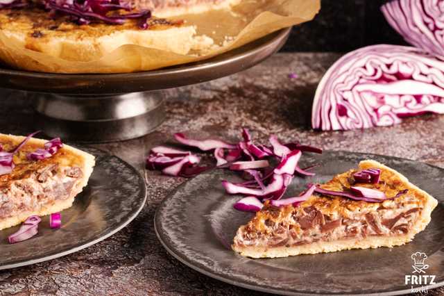 Rotkohl Tarte