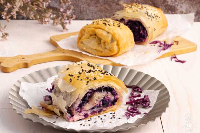 Rotkohl Strudel