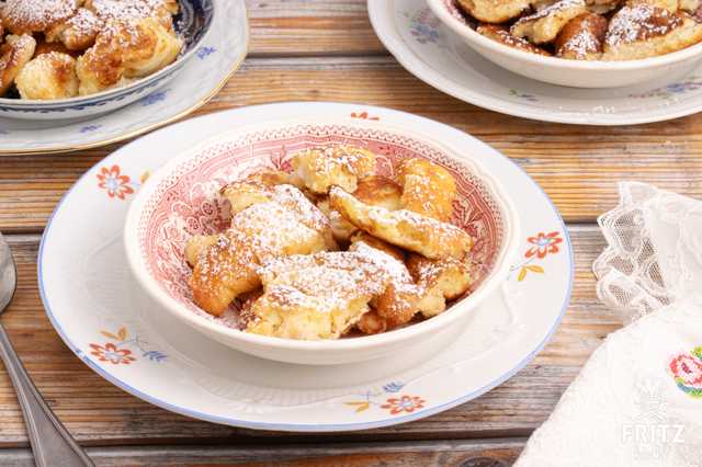 Kaiserschmarrn m. Dinkelmehl + Haferdrink